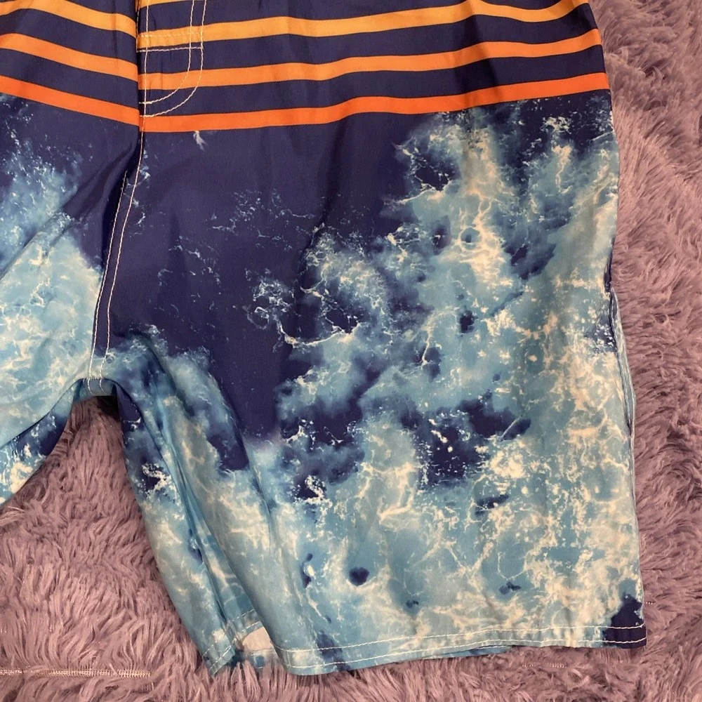 NEW Quad Seven Boys Size L(12-14)‎ Swim Trunks Swim Shorts NWT